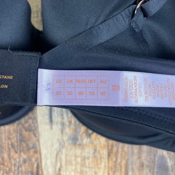 Savage X Fenty by Rihanna Women's 32D Caviar Black Soft N Savage Padded Demi Bra - Picture 11 of 16